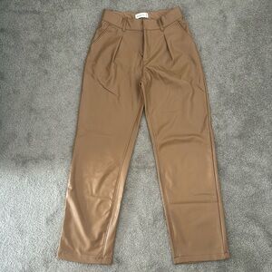 Abercrombie Faux Leather Pants! Never worn